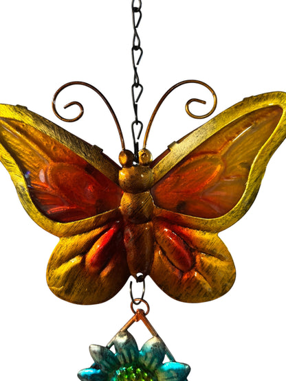 21599 - Yellow Butterfly Windchime Hang |BB-44|