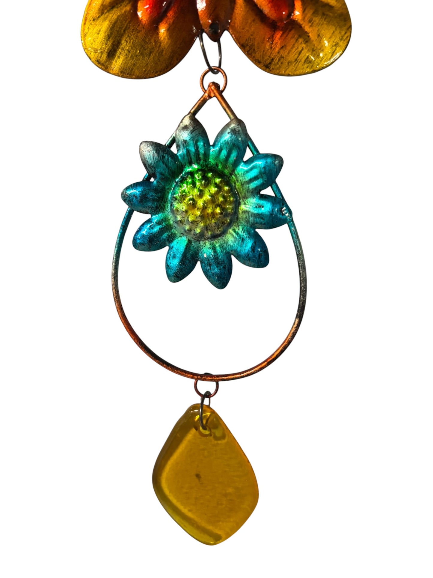 21599 - Yellow Butterfly Windchime Hang |BB-44|
