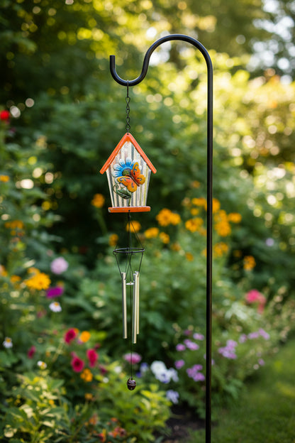 29791 - 28" Butterfly House Metal Windchime |G-4|