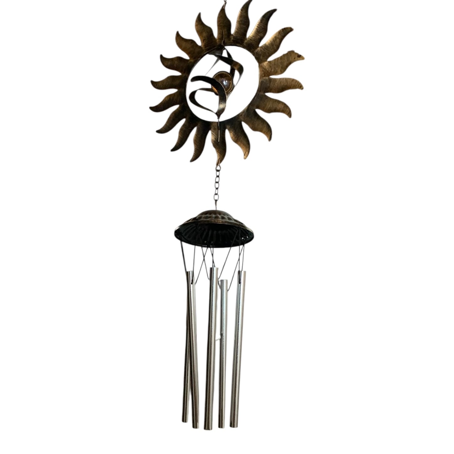 1247 - 30" Bronze Sun Windchime |G-7|