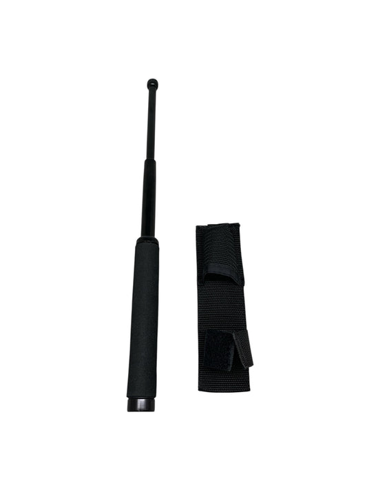 6833 - Baton 16" Foam Grip Solid Black |89| |Store|