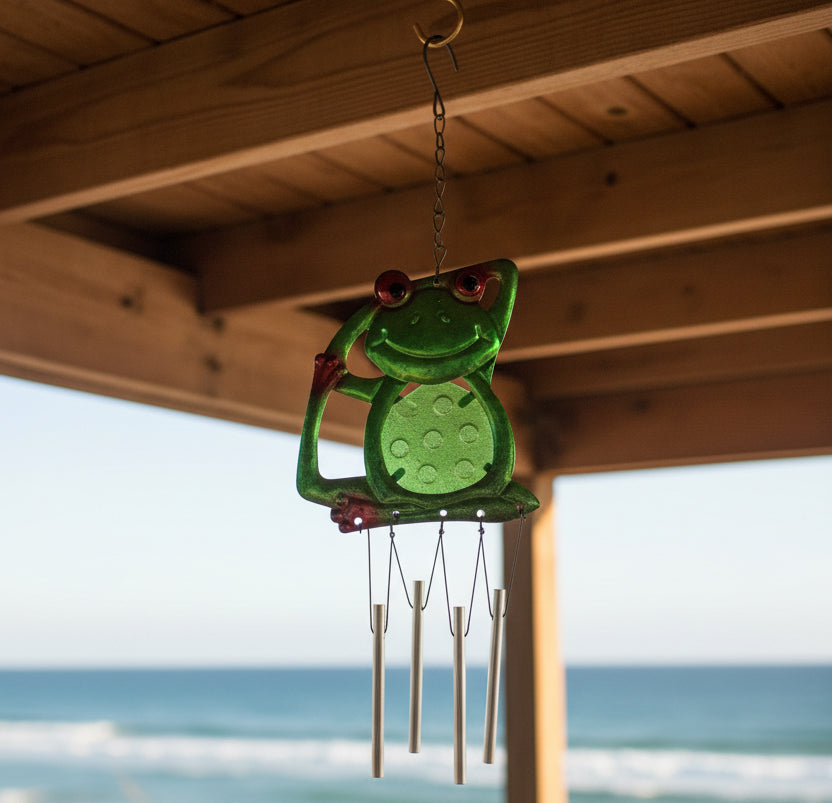 12651 - Yoga Frog II 13" Windchime |G-7|