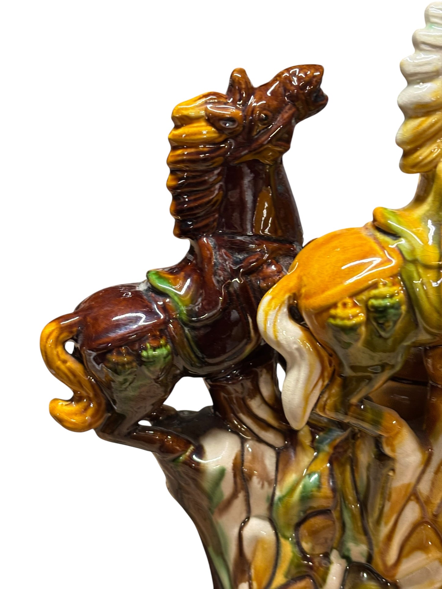 8030 - 13" Ceramic 3 Tang Horses - Over Urn Year of the Horse |TBD|