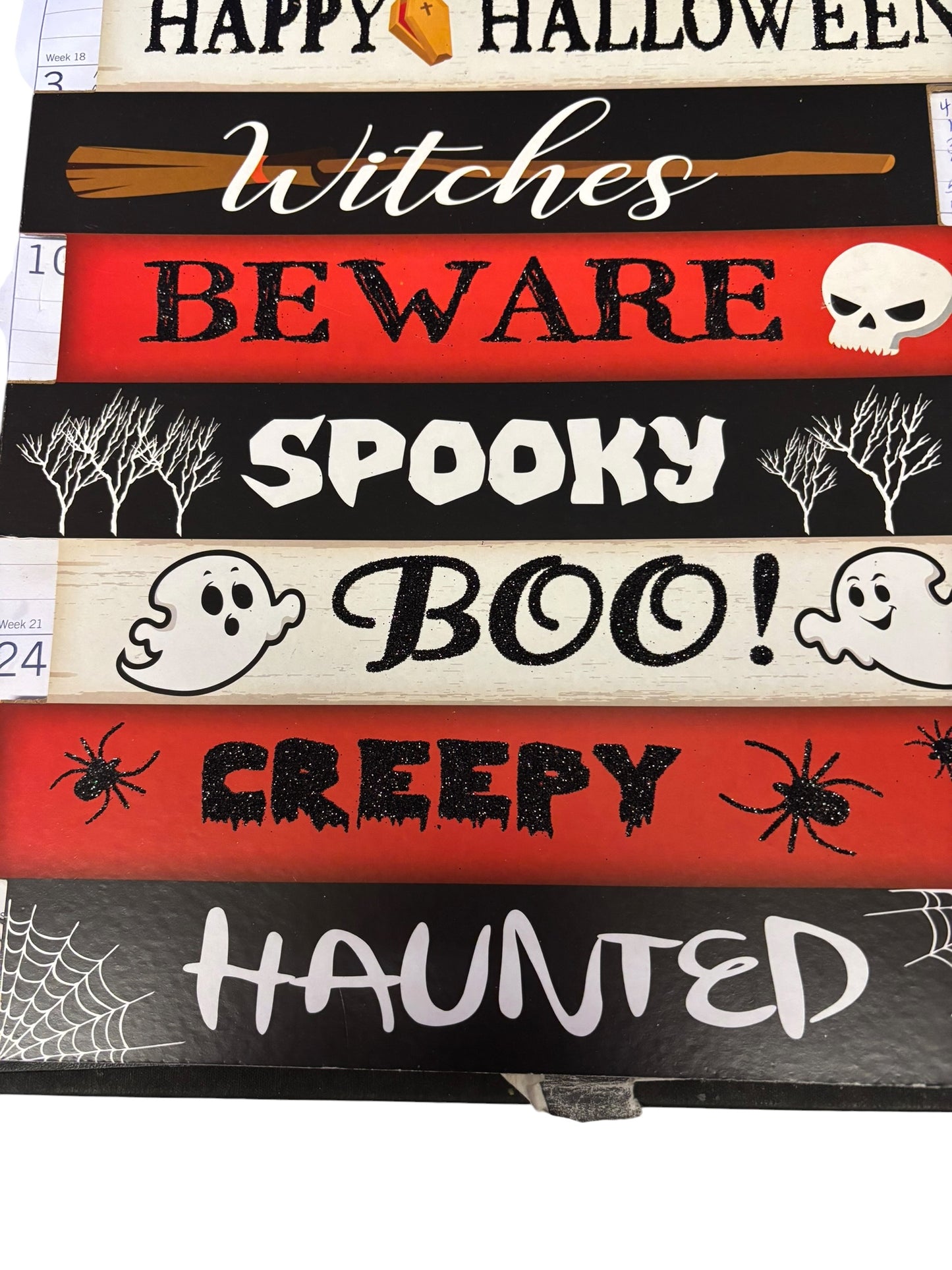 32325 - 12" Happy Halloween Sign |Pod 1-23|