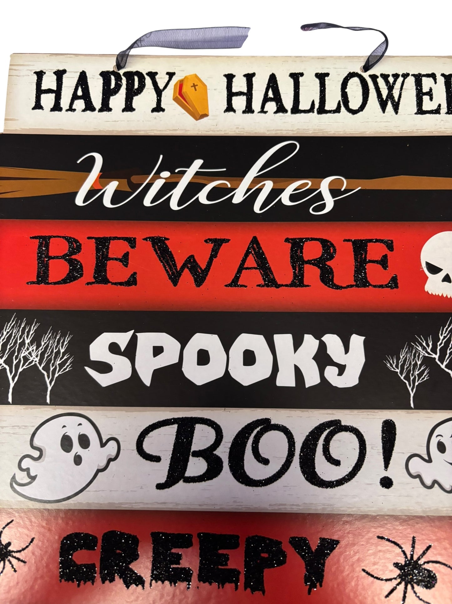 32325 - 12" Happy Halloween Sign |Pod 1-23|