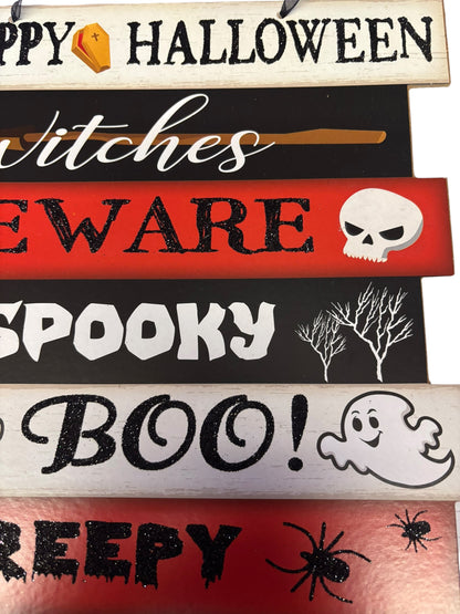 32325 - 12" Happy Halloween Sign |Pod 1-23|