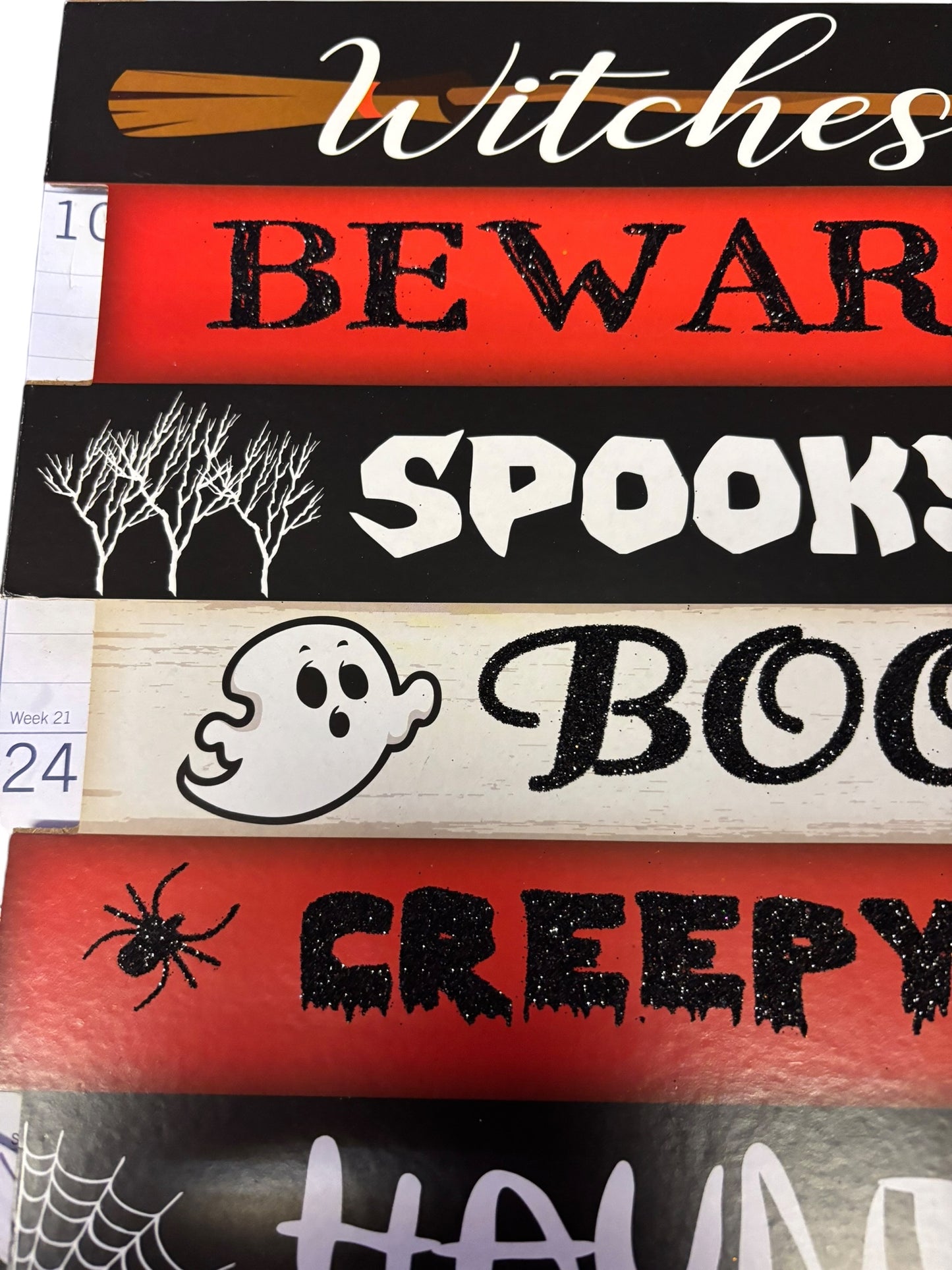 32325 - 12" Happy Halloween Sign |Pod 1-23|