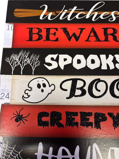 32325 - 12" Happy Halloween Sign |Pod 1-23|