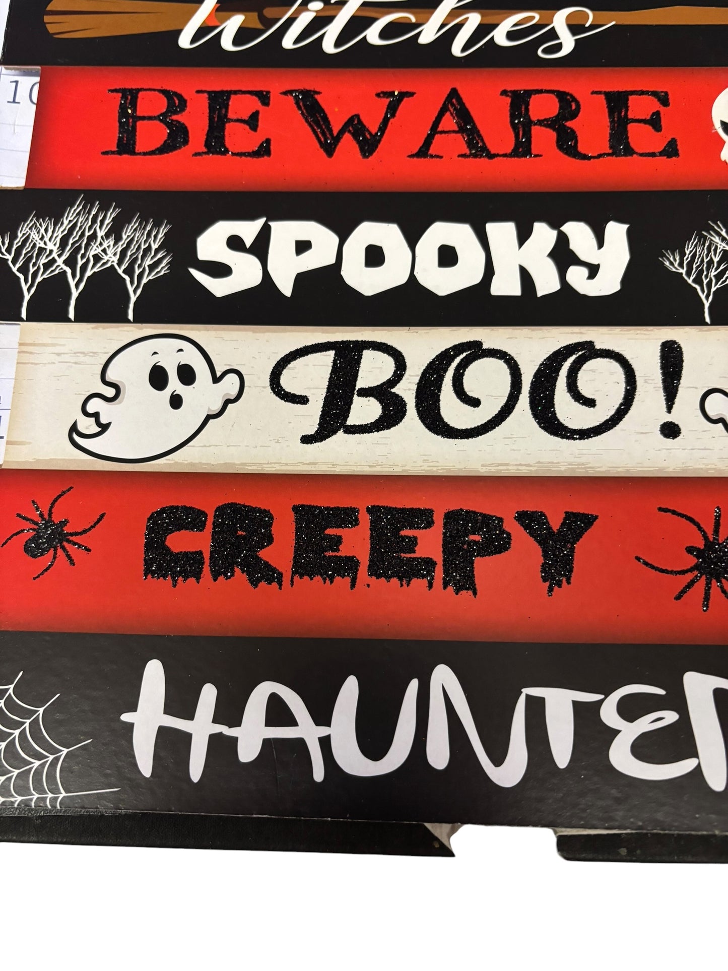 32325 - 12" Happy Halloween Sign |Pod 1-23|