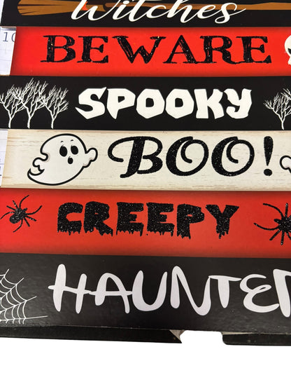 32325 - 12" Happy Halloween Sign |Pod 1-23|
