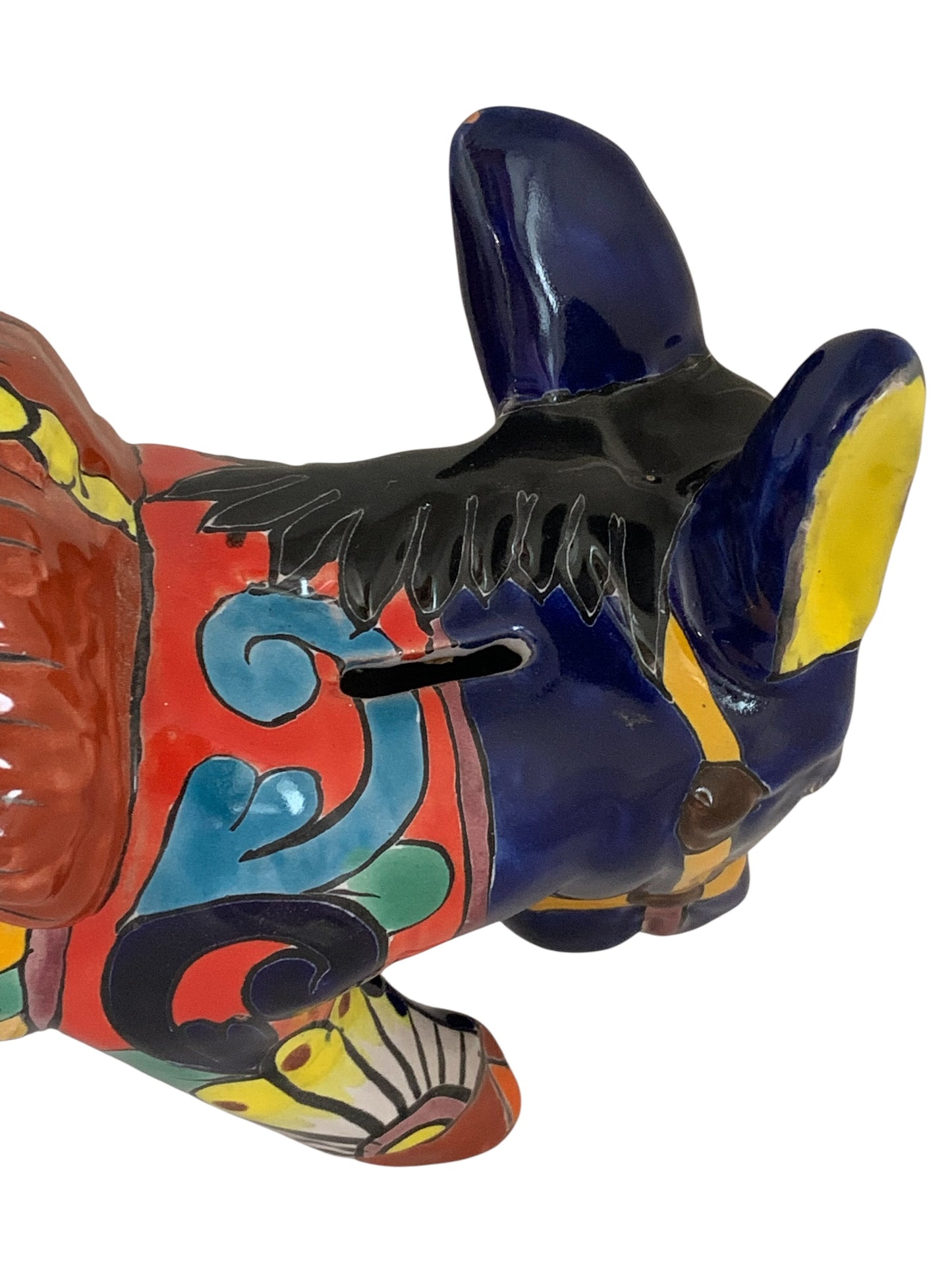 26716 - Authentic Hand-Painted Mexican Talavera Burro 12 Inch |TBD|