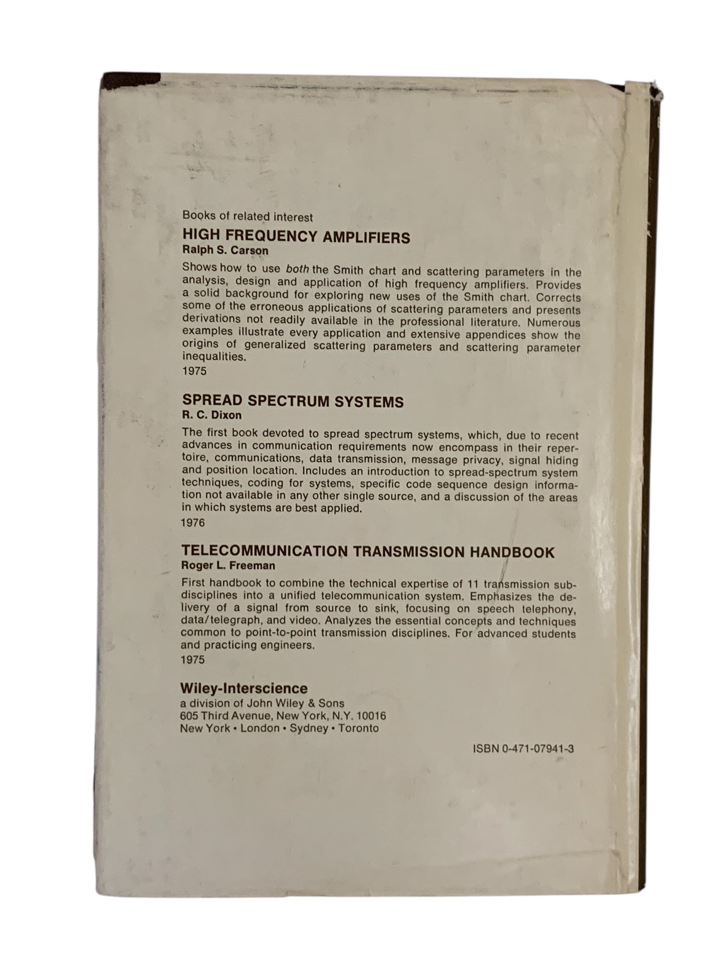36581 - Book Hard Cover Phase-Locked Loops: Application to Coherent Receiver Design 9" |TBD|