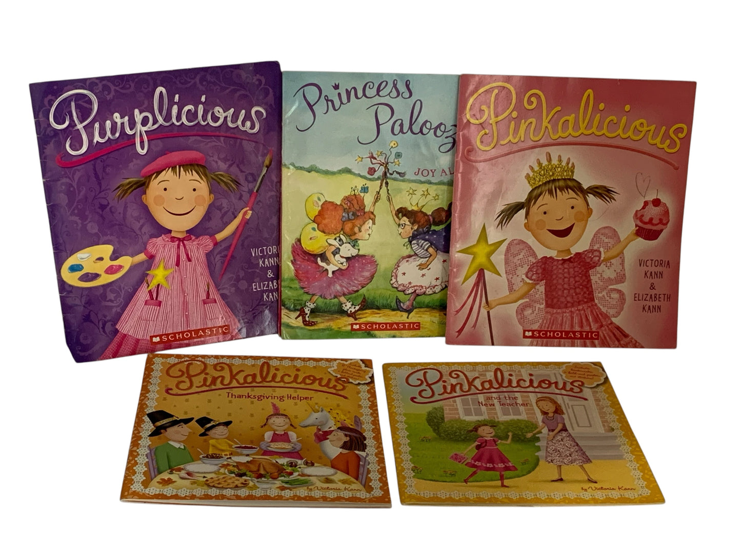 38450 - Set of Six Pinkalicious Purplicious and Princess Soft Covers Books 10" |TBD|