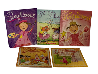38450 - Set of Six Pinkalicious Purplicious and Princess Soft Covers Books 10" |TBD|