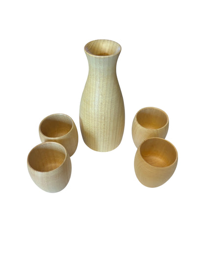 5053 - Five -Piece Wood Sake Set |13-23|