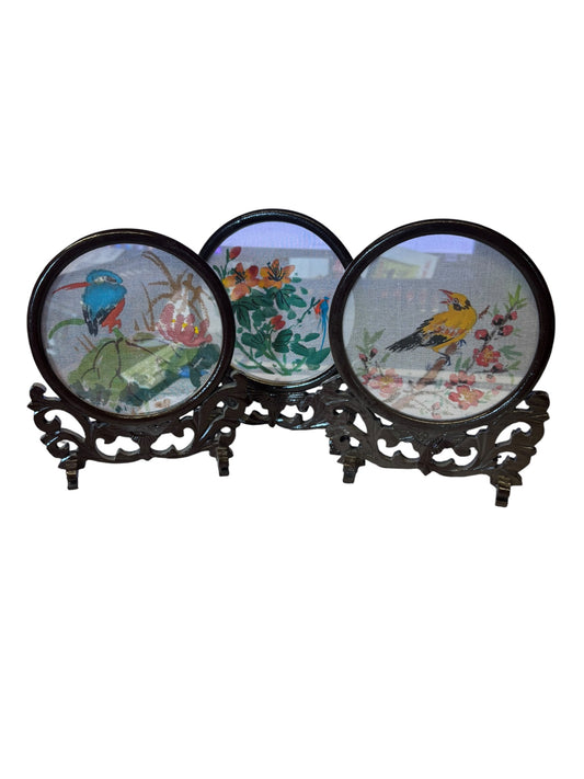 14940 - Set of 3 Painted Silk Screens |TBD|