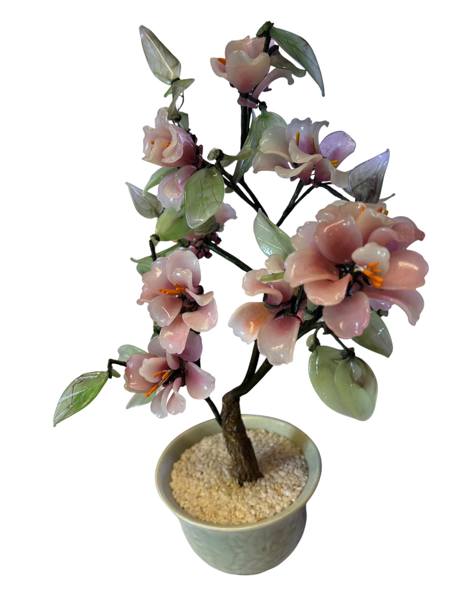 15009 - 10" Pink Jade Tree - Round Base |14-26|