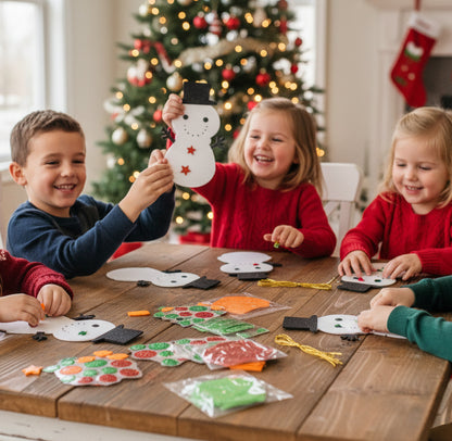 28089 - Foam Kit Snowman Ornament Included 5 Ornaments Ages 3 and Up 7" |9-11|