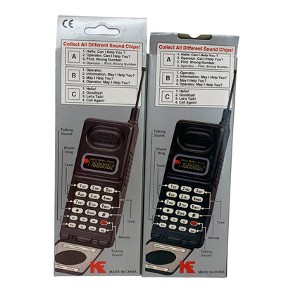 6259 - Set of Two Toy Vintage Talking Mobile Phone 7" |T-65|