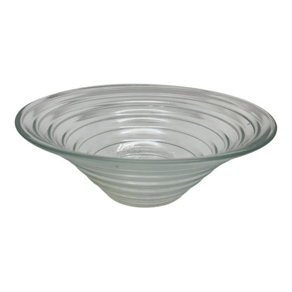 34283 - 9.5" Spiral Glass Fruit Bowl |TBD|sent for prep CL