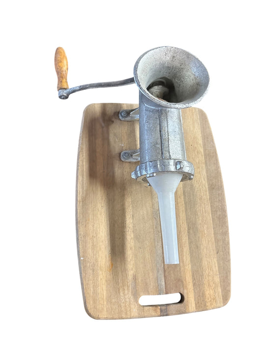 42751 - 16" VillaWare Sausage Meat Grinder Stuffer Metal |Library Corner|