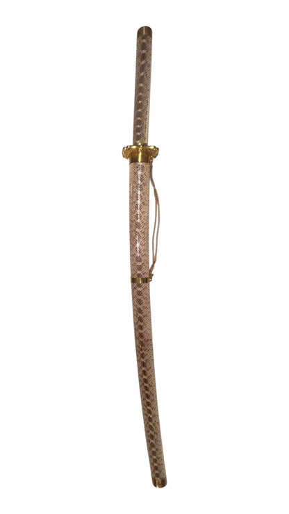 15672 - 39" Snakeskin Katana Sword  THE SNAKE IS A MEANING OF TRANSFORMATION |206|