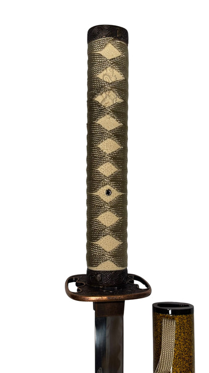 3942 - 41" Gold Samurai Sword Copper Guard - |215|