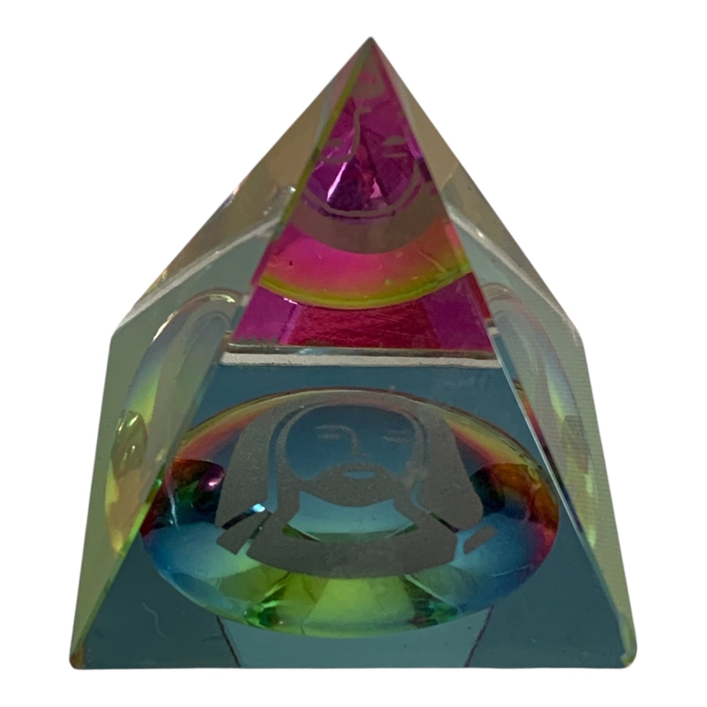11828 - 2" Acrylic Pyramid - Jesus |1-33|