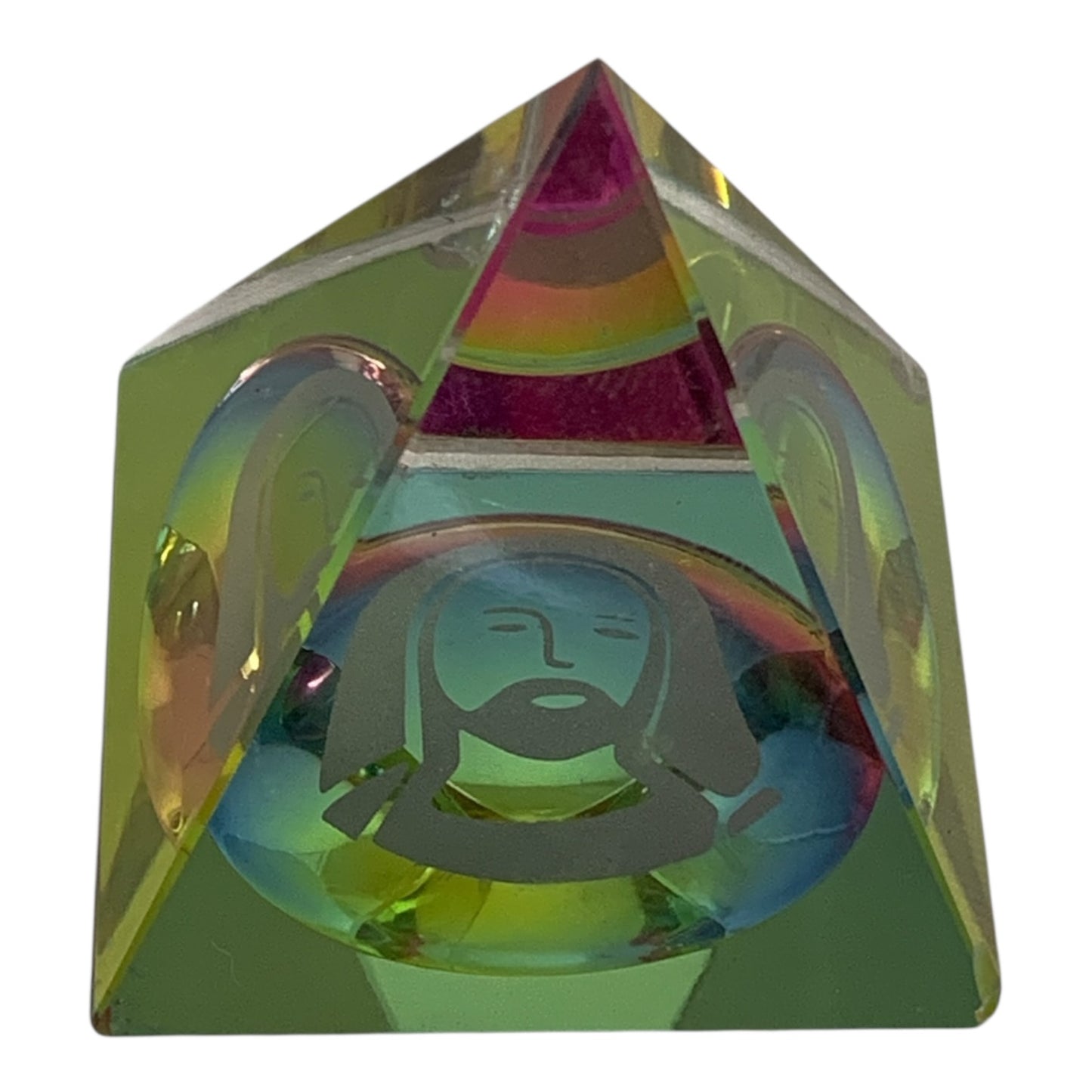 11828 - 2" Acrylic Pyramid - Jesus |1-33|