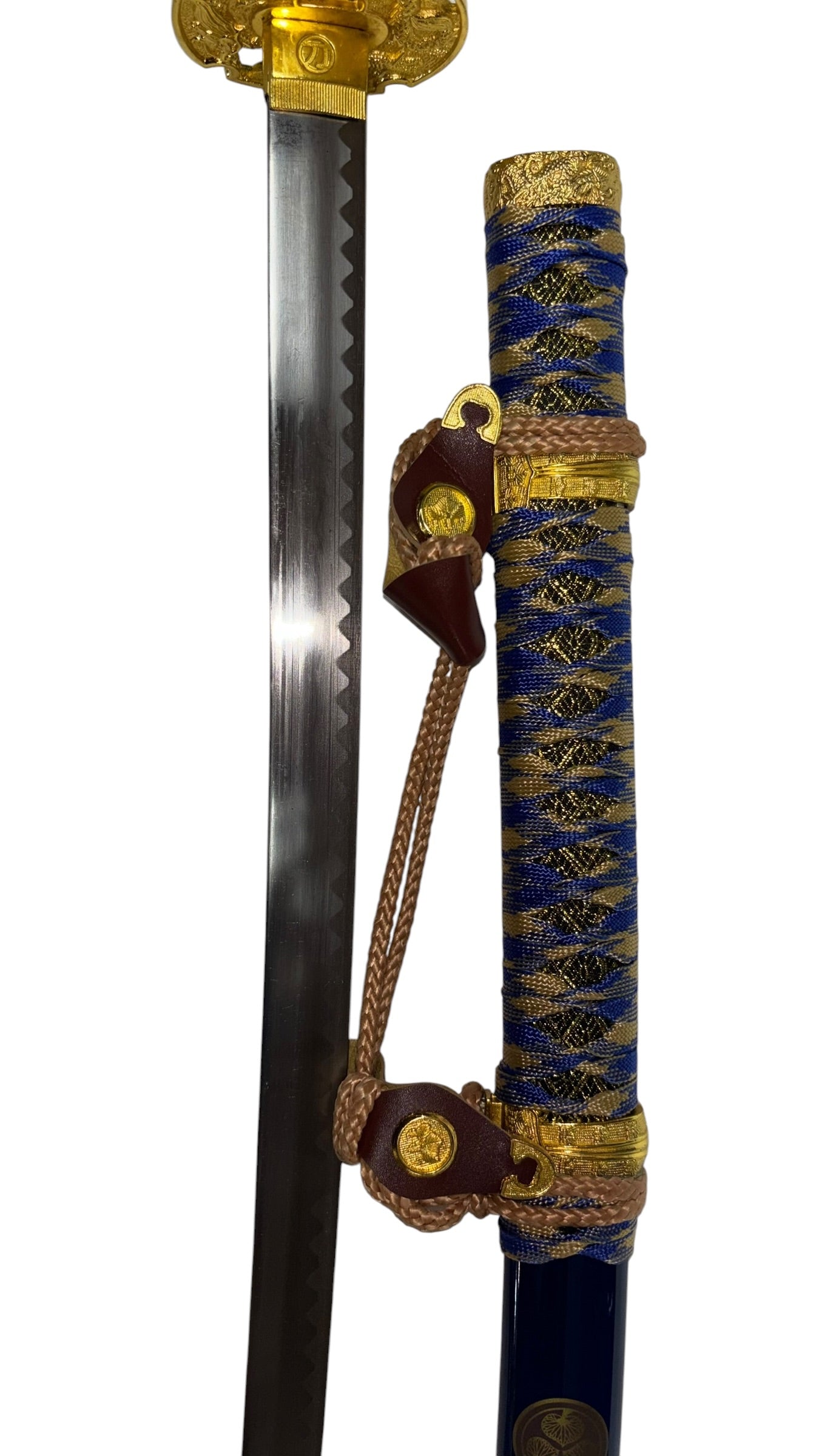 2844 - 41" Blue Lotus Ceremonial Tachi |215|
