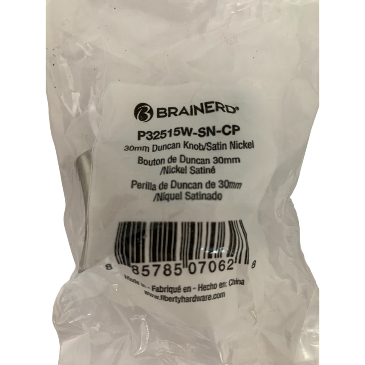 26913 - 10pk Duncan Knob Satin Nickle 1" |5-10 |
