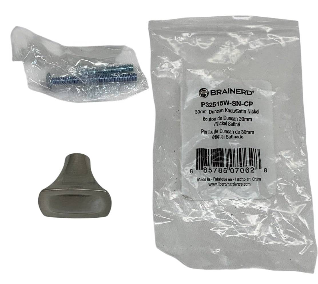 26913 - 10pk Duncan Knob Satin Nickle 1" |5-10 |