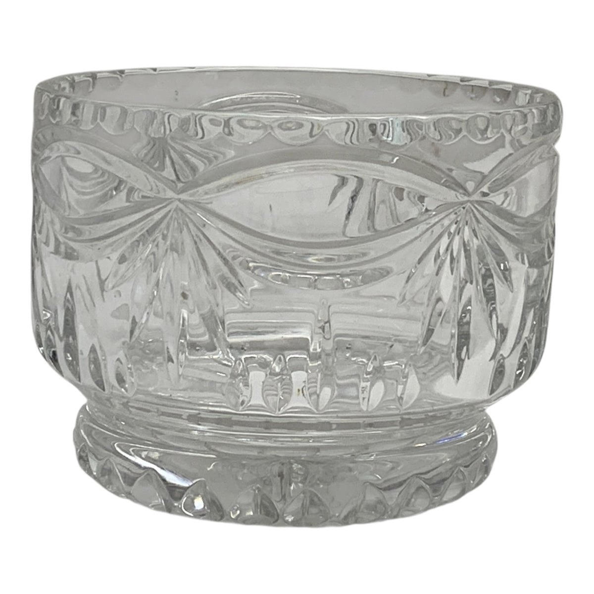 19357 - Noble Excellence Duchess Pattern  Footed Cut Crystal Bowl Fan and Swags design  5.75 x 4.5 High |11-20|