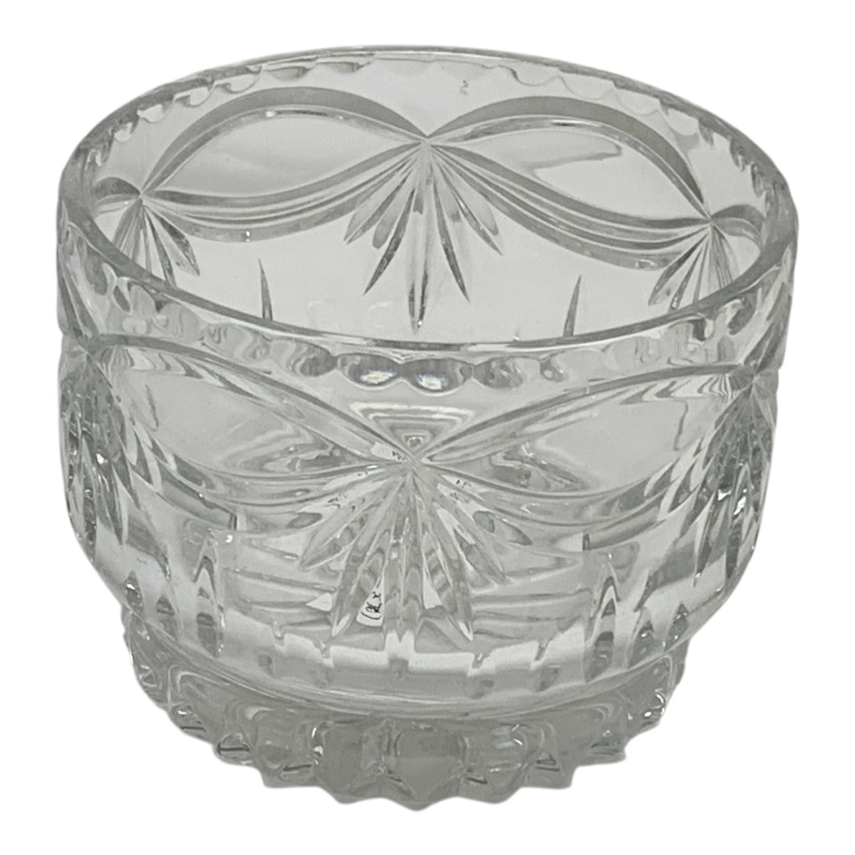 19357 - Noble Excellence Duchess Pattern  Footed Cut Crystal Bowl Fan and Swags design  5.75 x 4.5 High |11-20|