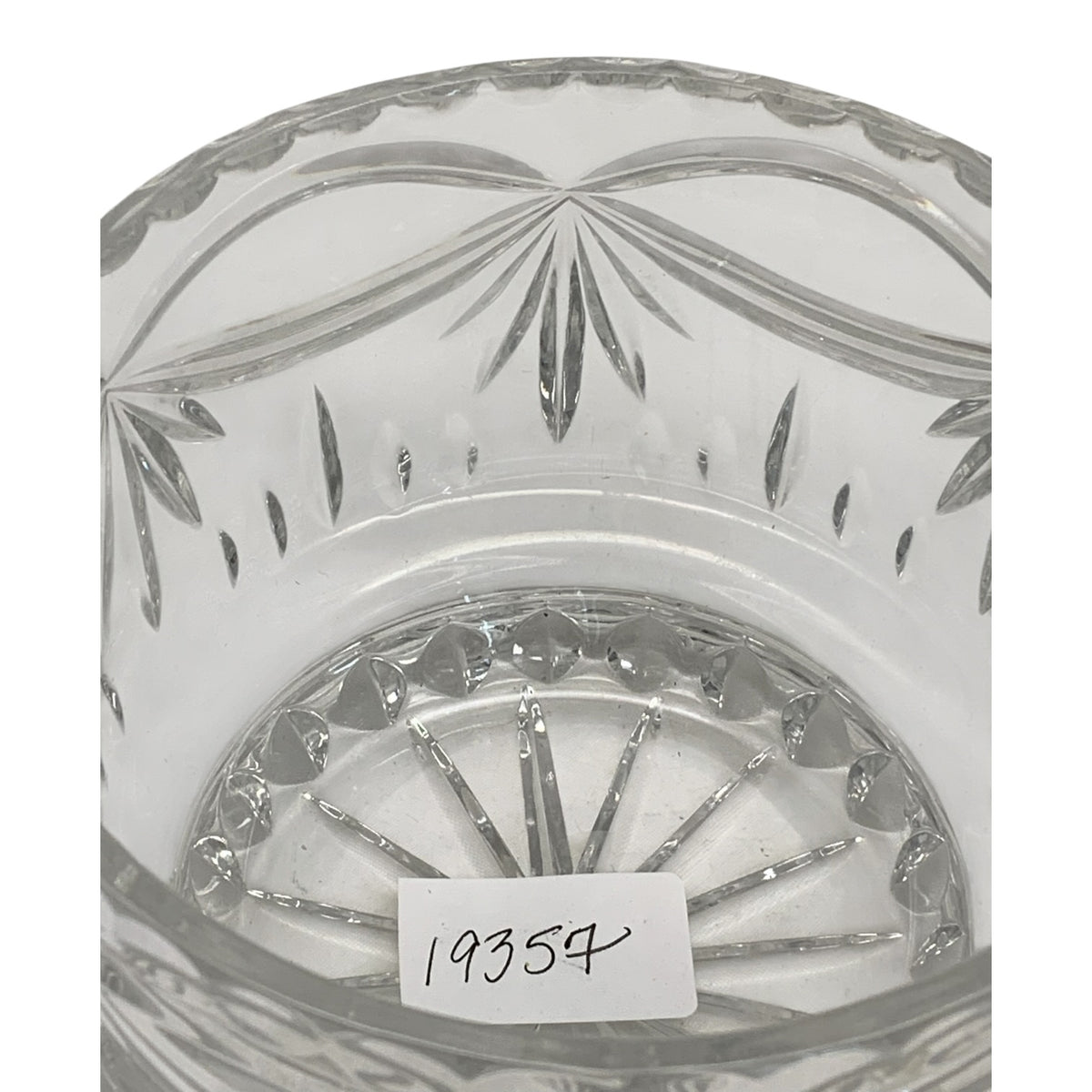 19357 - Noble Excellence Duchess Pattern  Footed Cut Crystal Bowl Fan and Swags design  5.75 x 4.5 High |11-20|