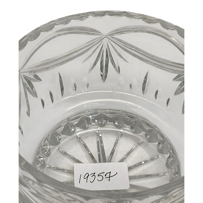 19357 - Noble Excellence Duchess Pattern  Footed Cut Crystal Bowl Fan and Swags design  5.75 x 4.5 High |11-20|