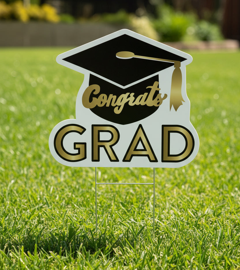40289 - Graduation 3 pc Congrats Grad Yard Sign |TBD|