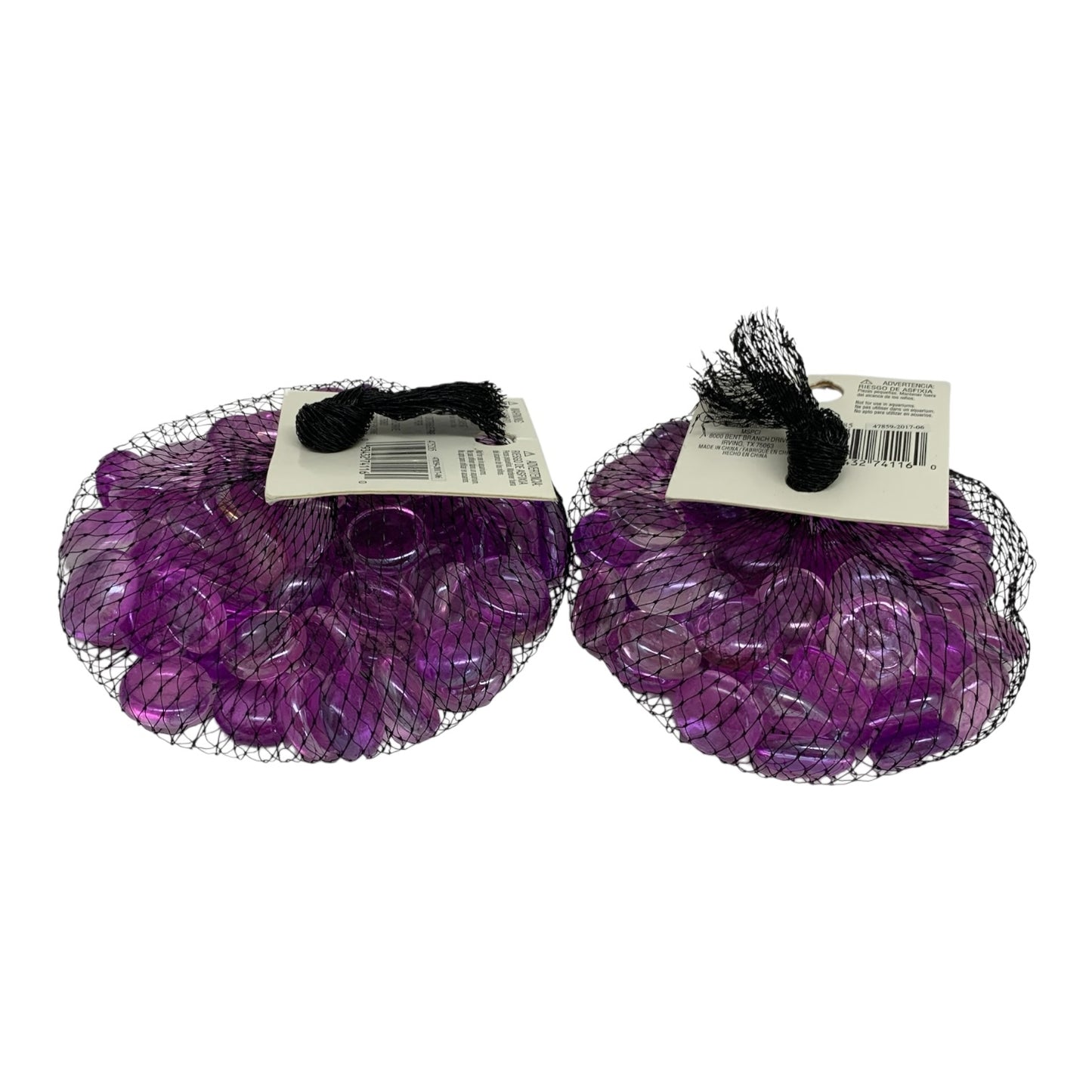 35229 - 2 packs of 12 oz Decorative Fillers Purple Pebbles |TBD|