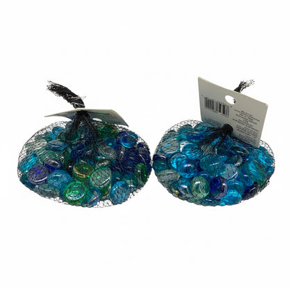 35241 - 12 oz Mixed Blues Pebble Glass Craft Fillers |TBD|
