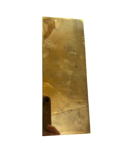 884 - 3.5x8.5" Solid Brass Kanji Plaque |19-27|