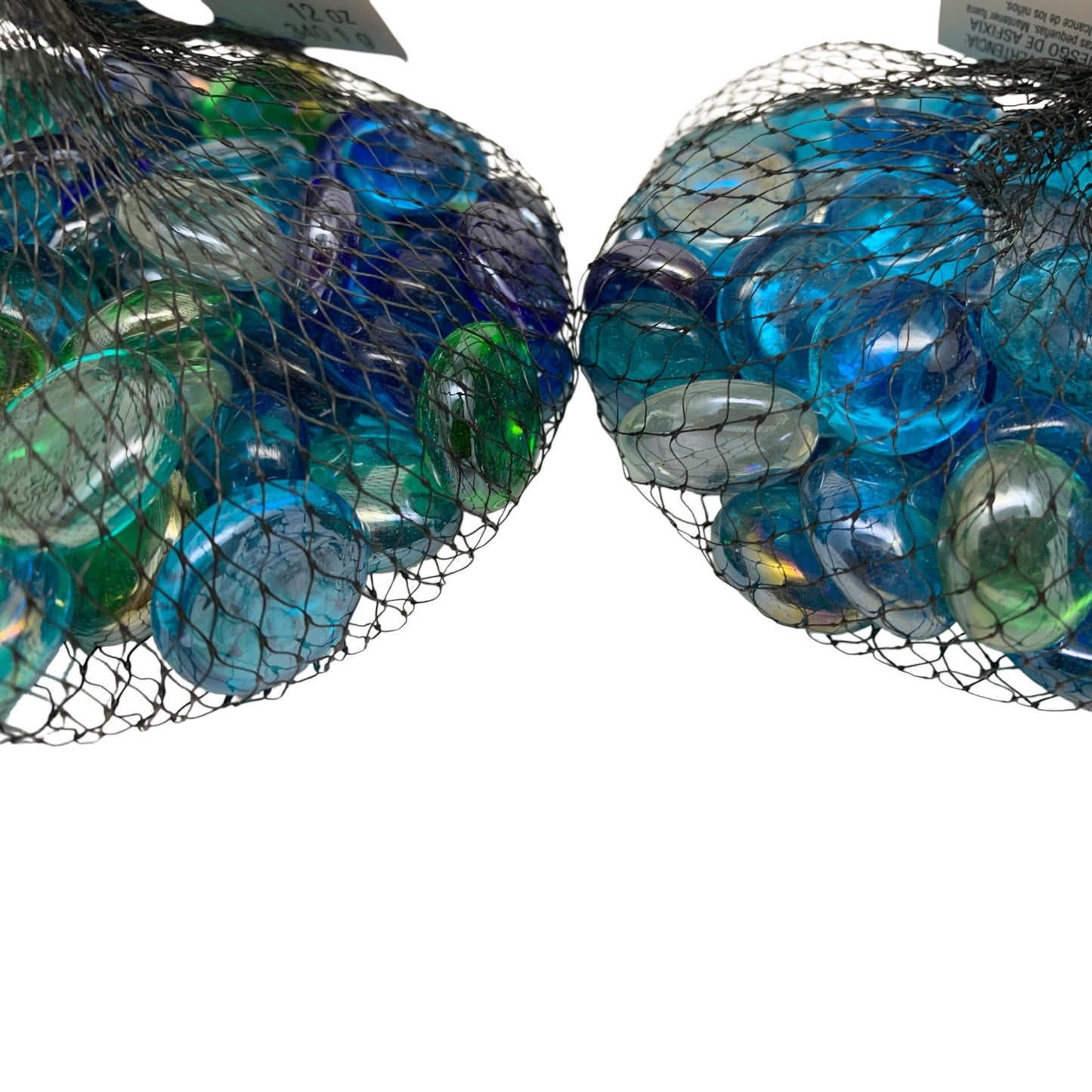 35241 - 12 oz Mixed Blues Pebble Glass Craft Fillers |TBD|
