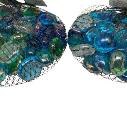 35241 - 12 oz Mixed Blues Pebble Glass Craft Fillers |TBD|