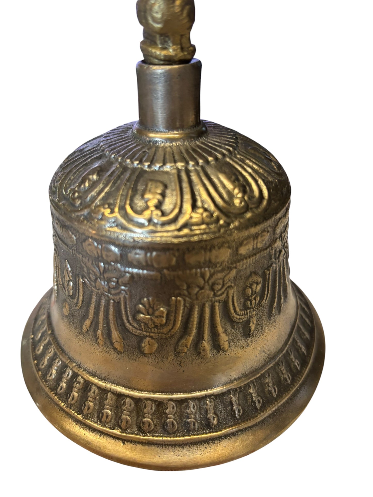 4387 - Tibetan BUDDHISM MEDITATION BRASS  Bell 8" - |9-14|