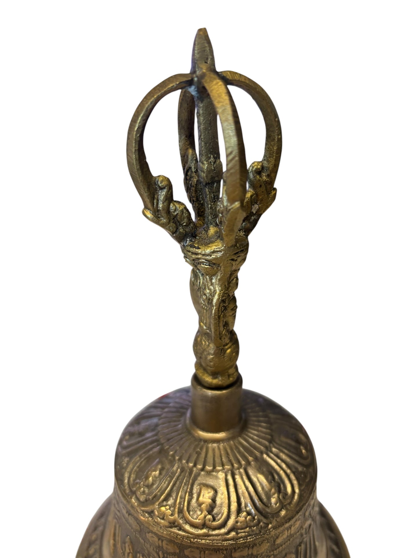 4387 - Tibetan BUDDHISM MEDITATION BRASS  Bell 8" - |9-14|