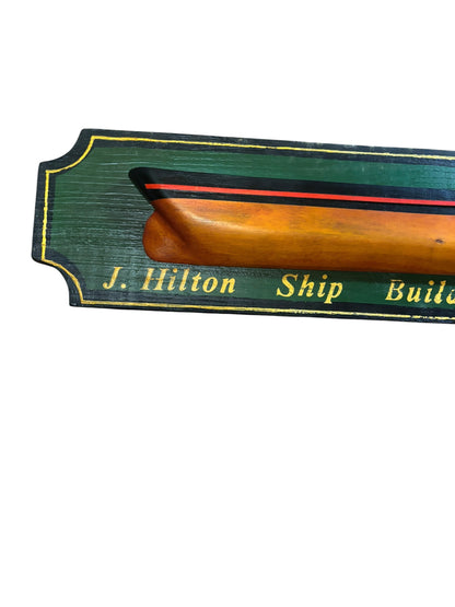 6540 - J Hilton Ship Builder Plaque 25   6X26" - |13-20|