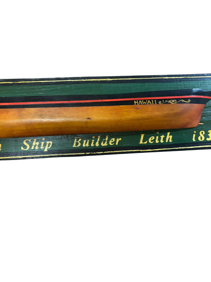 6540 - J Hilton Ship Builder Plaque 25   6X26" - |13-20|
