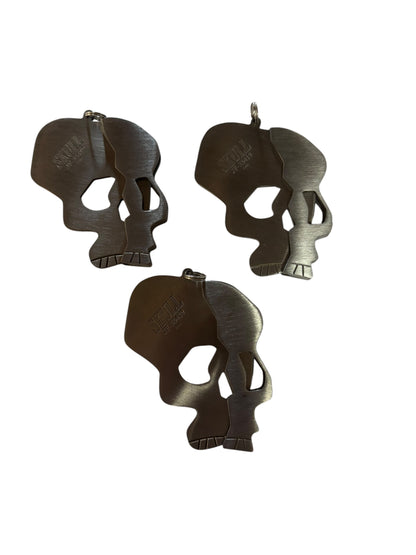 9862 - SET OF THREE  Keychain Skull Folding Knife |82|