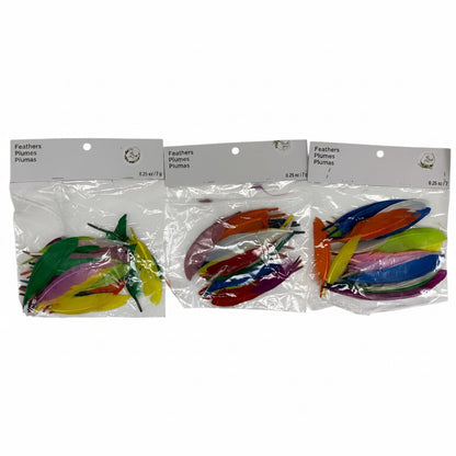 23194 - 7G Colorful Feathers 3 Pack 5" |TBD|sENT FOR PREP 8/26 CN