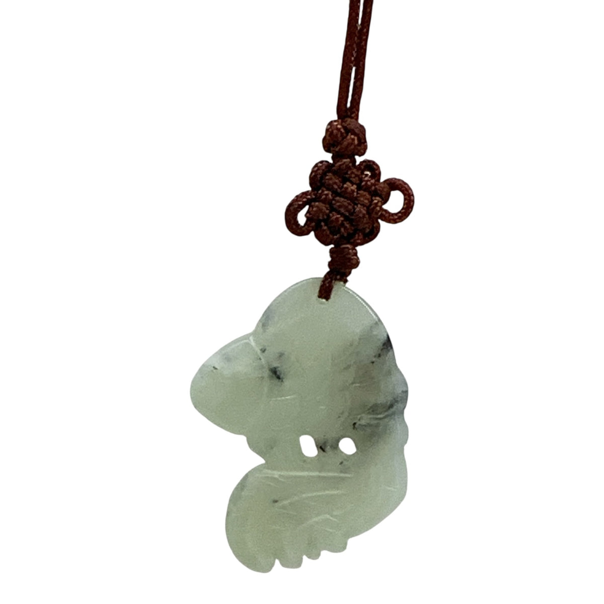 20658 - Jade Koi Fish Pendant 2"with 17" Cord |Clear-145|
