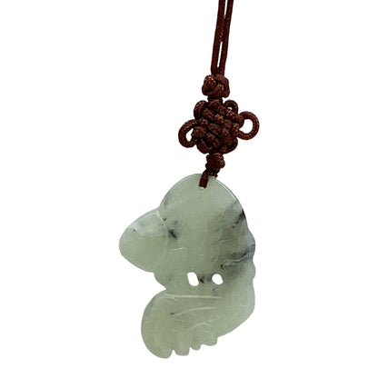 20658 - Jade Koi Fish Pendant 2"with 17" Cord |Clear-145|